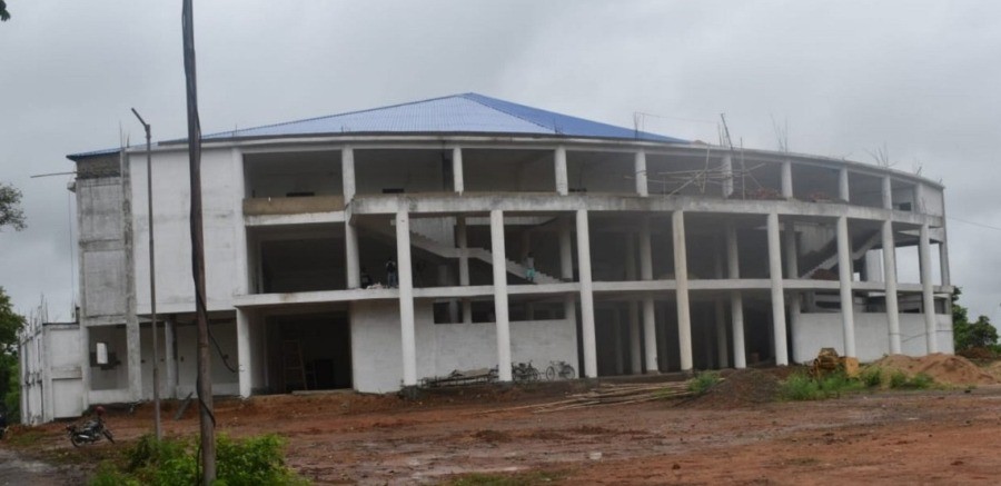 The construction site of the Regional Convention Centre at NEZCC Complex, Dimapur. (DIPR Photo)